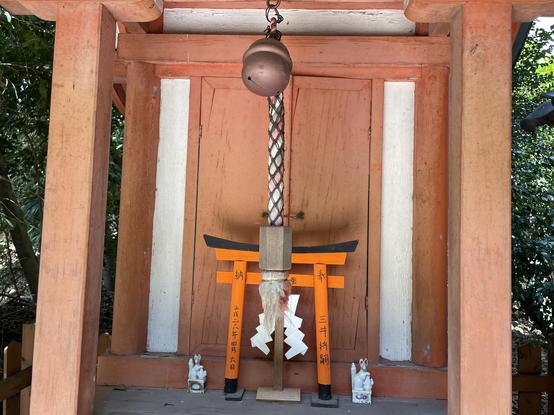 Inari (fox) shrine within the shrine