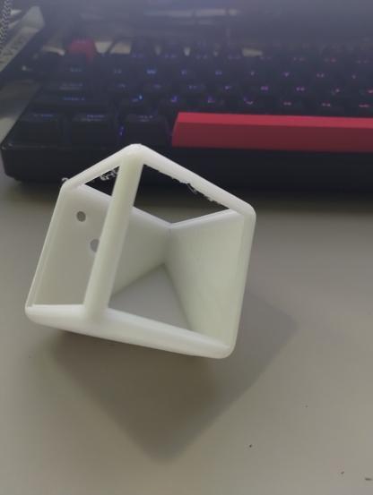3d printed 5x5 half cube case for a 5x5 led matrix