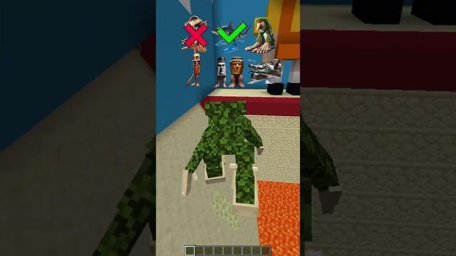 Squid Game Trapdoor 4 vs Italian Brainrot Mobs #minecraft #shorts #italianbrainrot