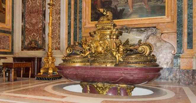 Taufbecken im Petersdom