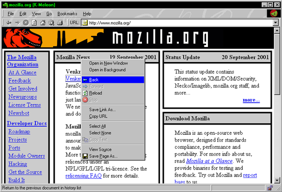 older v0.5 release, but at least running on 98/2000 and classic UI theming applied