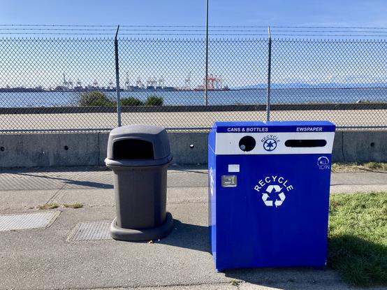 View of coal terminal at BC Ferries terminal at Tsawwassen.