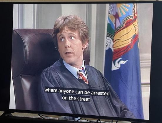 Judge Harry Stone saying “where anyone can be arrested on the street”