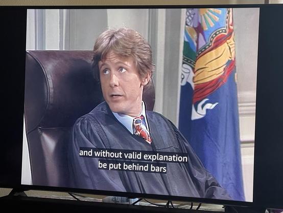 Judge Harry Stone saying “and without explanation be put behind bars”