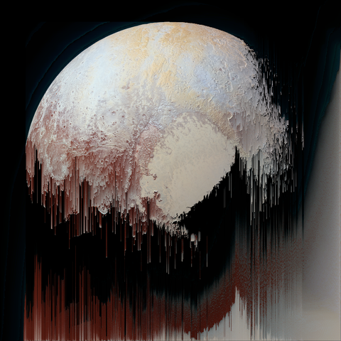 pixelsorted image of Pluto