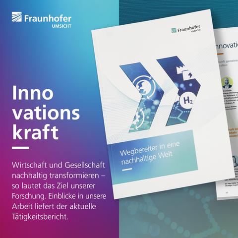 Titelseite des Tätigkeitsberichts von Fraunhofer UMSICHT