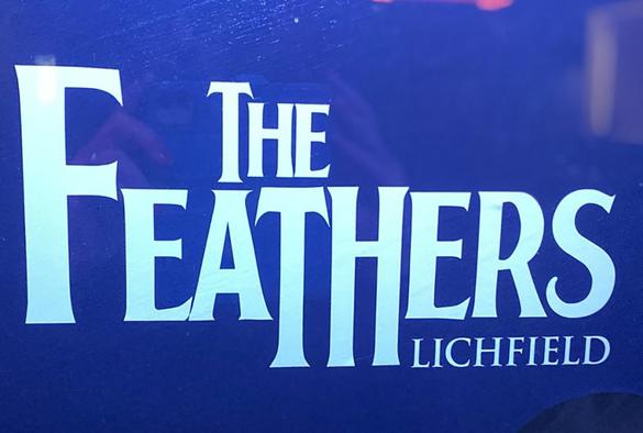 The Feathers sign
