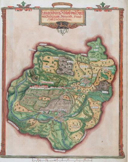 Hohenloher Atlas, Amt Langenburg, 1579. LABW, HZAN GA 100 Nr. 1054 Bl. 5