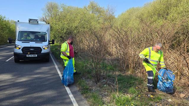 Swansea Council's new 'Long Roads Cleansing Team'
