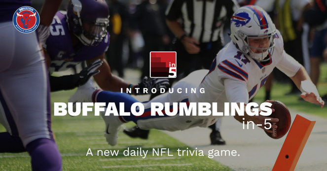 Buffalo Rumblings in-5, your daily Buffalo Bills trivia game for Wednesday