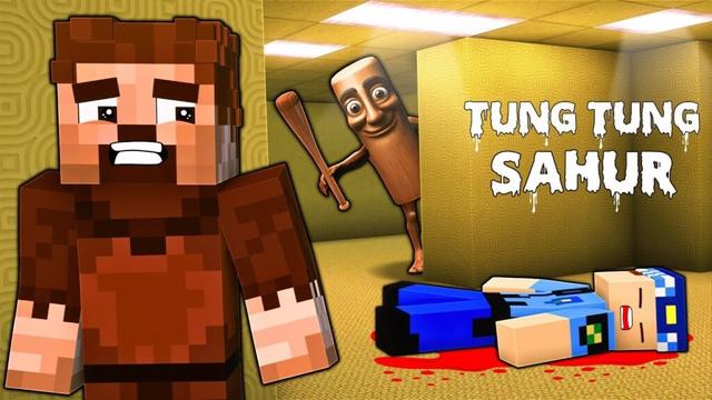 TUNG TUNG SAHUR BİZİM PEŞİMİZDE! 😱 - Minecraft