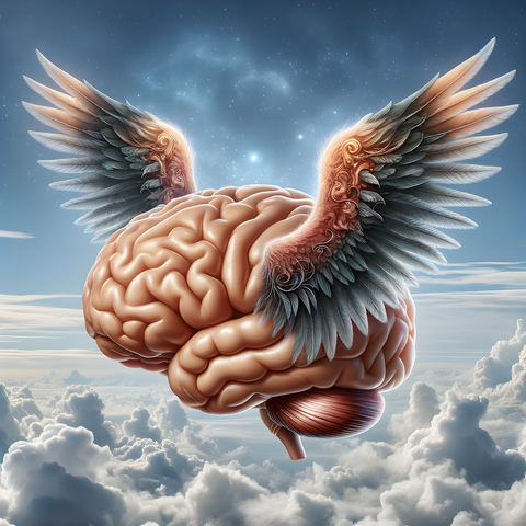 brain with waves
