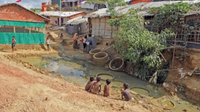Photo of sanitation in Rohingya camp, by Rabiul Hasan / icddr,b