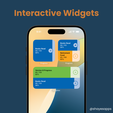 Interactive widgets