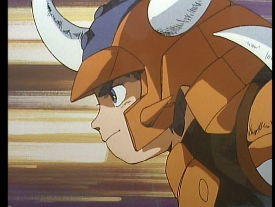 Closeup on Kento's face. He's in full armor.