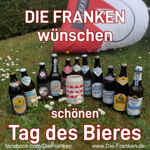 Fränkische Biere mit Krug