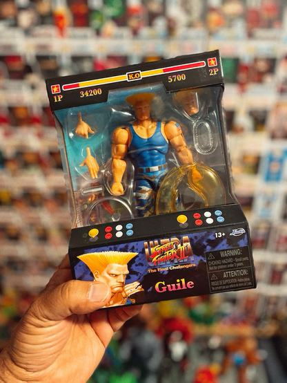 Jada Toys street fighter action figure, blue variant.