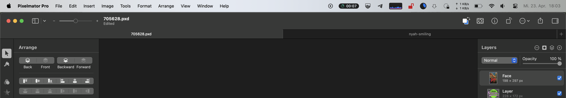 Chunky menu bar with notch
