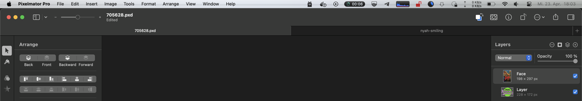 Small notchless glossy menu bar.