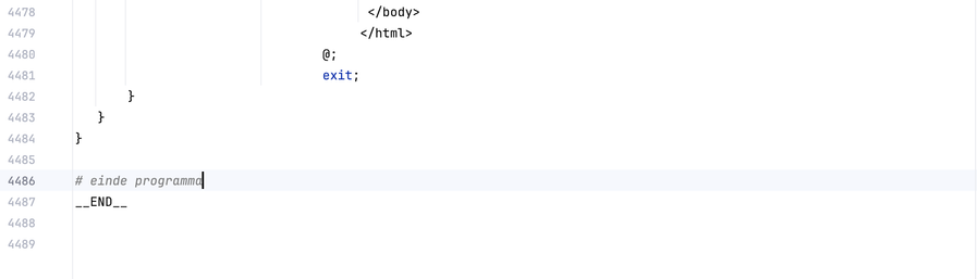 Image of closing Perl logic with an __END__ statement