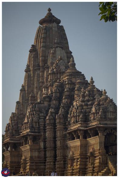 another photo of a temple, from much closer showing the various levels of architecture, and build of the temple.