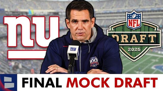🚨 FINAL New York Giants Mock Draft