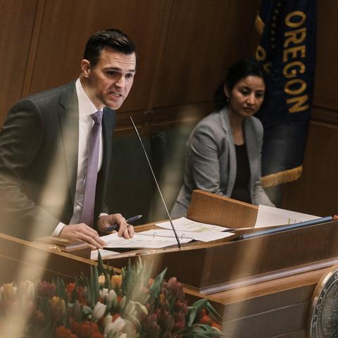 Dan Rayfield, the Oregon attorney general, was among the state leaders who filed suit against President Trump over his tariffs.