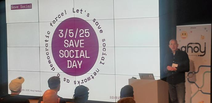 Join usnon savesocial day on 3rd of may.