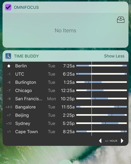 "Social media app interface featuring a notification message about a scheduled time buddy meeting, a list of cities representing different time zones, and various timestamps indicating the time for each location."