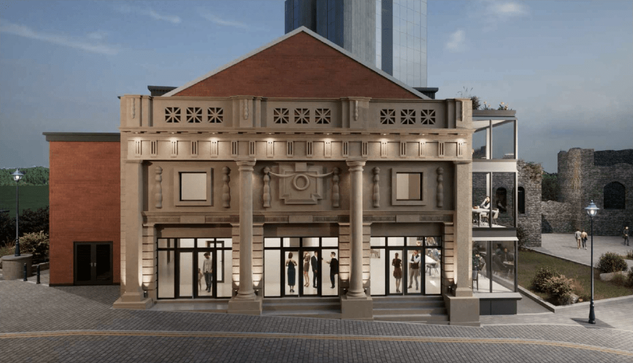 Computer Generated Images of how the Castle Cinema building will look, once transformation work has been completed.