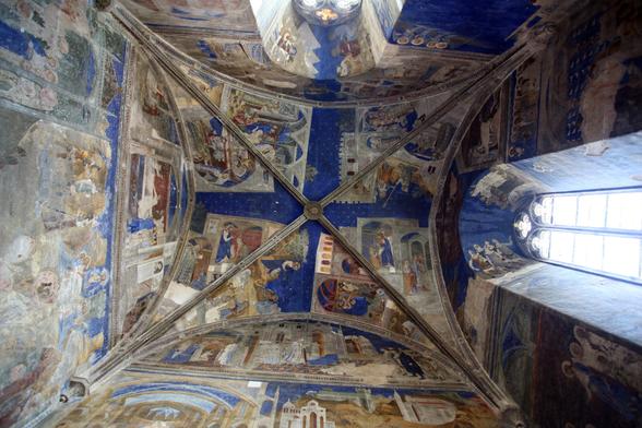 ceiling fresco, papal palace, avignon