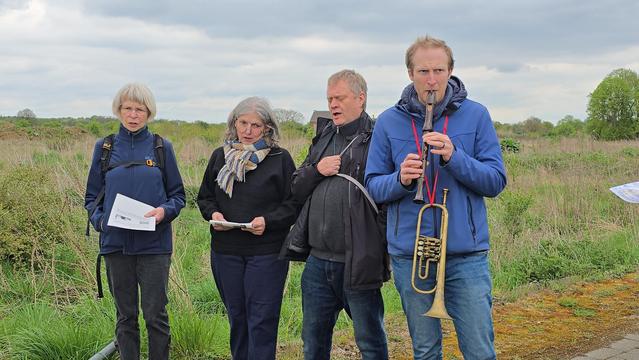 Kidl-MusikantInnen an der 4. Station