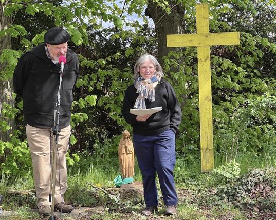 am Startplatz des Kreuzwegs