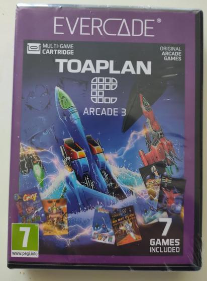Photo, video game box for Evercade, Toaplan Arcade 3, PEGI 7