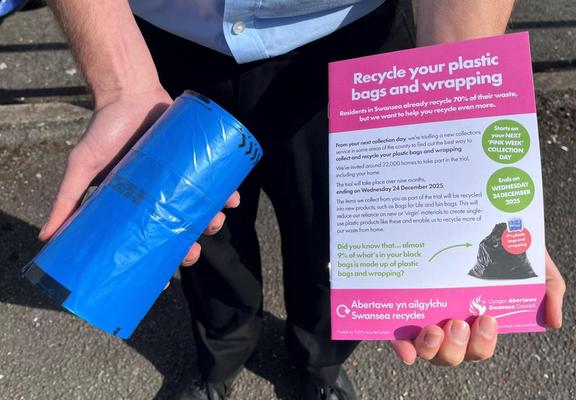 Soft plastic recycling trial in Swansea