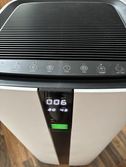 Trotec Airgoclean 350E Luftreiniger, von oben fotografiert.
