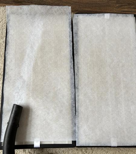 G4-Grobvorfilter vom Trotec Airgoclean 350E Luftreiniger ist angegraut.