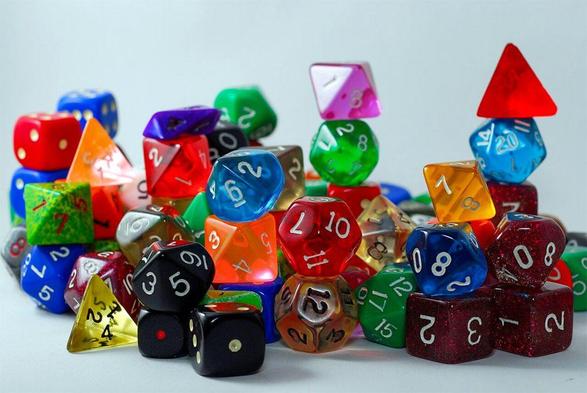 verschiedene Rollenspielwürfel