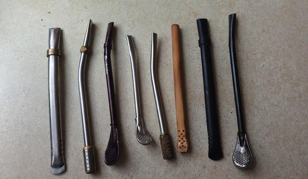 photo: collection of my  bombillas (for yerba mate drinking)