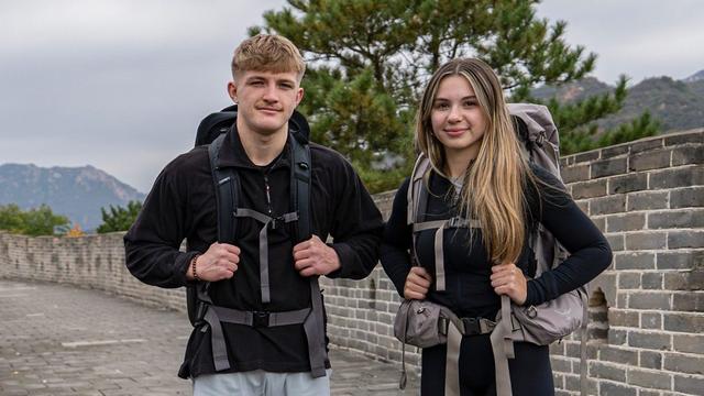 Fin Gough and Sioned Cray