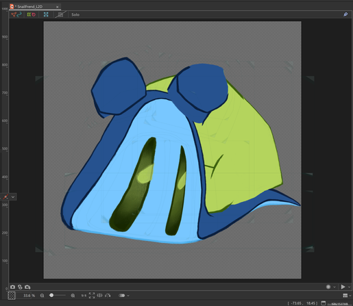 SnailFrend's Live2D rig, WIP