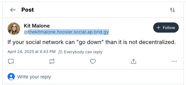 The post that this in in reply to as a photo on bluesky