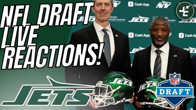 NFL DRAFT LIVE REACTIONS! WHO WILL THE NEW YORK JETS DRAFT?