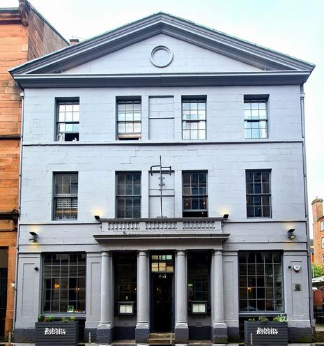 An 18th Century Georgian house on a Glasgow Street.