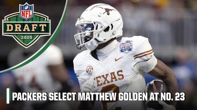 Highlight Reel 🎥 Green Bay Packers take Texas’ Matthew Golden at No. 23 | 2025 NFL Draft