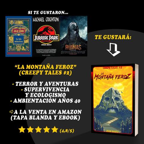 Libros de terror: La montaña feroz, de Juan Bauty. A la venta en Amazon.