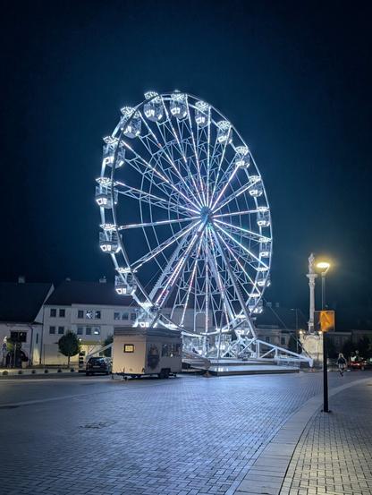 Ferriswheel in the old town Sopron