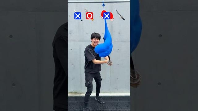水風船を斬れ！⚔️ Samurai sword challenge