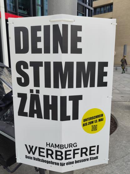 Plakat für Hamburg werbefrei