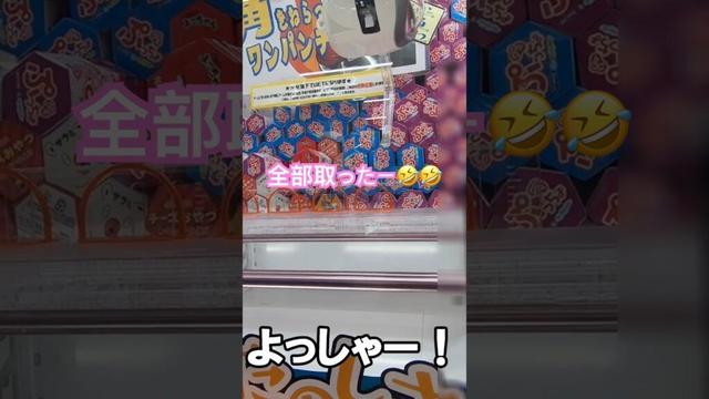 1play50円 全部取った‼️   #shorts  #クレーンゲーム #クレーンゲーム攻略 #おすすめ #ゲームセンター #clawmachine #arcadegames #ufoキャッチャー
